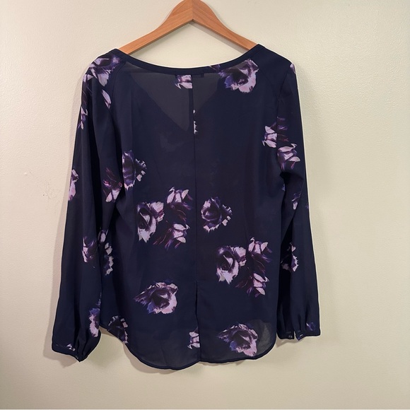 Sanctuary Navy and Purple Floral Blouse - Picture 2 of 5
